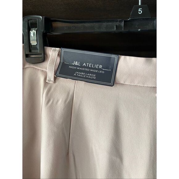 NWT J&L Atelier Dusty Rose Wide Leg Pants Size Small - Picture 4 of 6